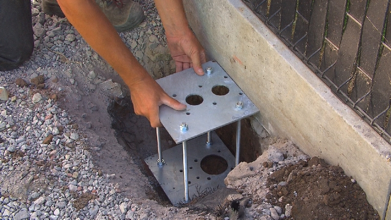 carport plaque de base