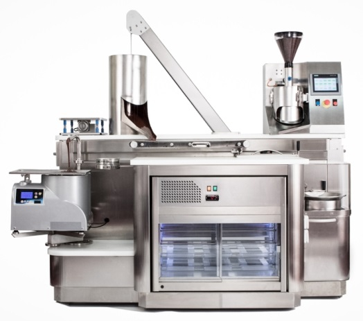 De MULTIPROCESS C machine voor het vermalen, raffineren en concheren van 5 tot 50 kg chocolade per batch