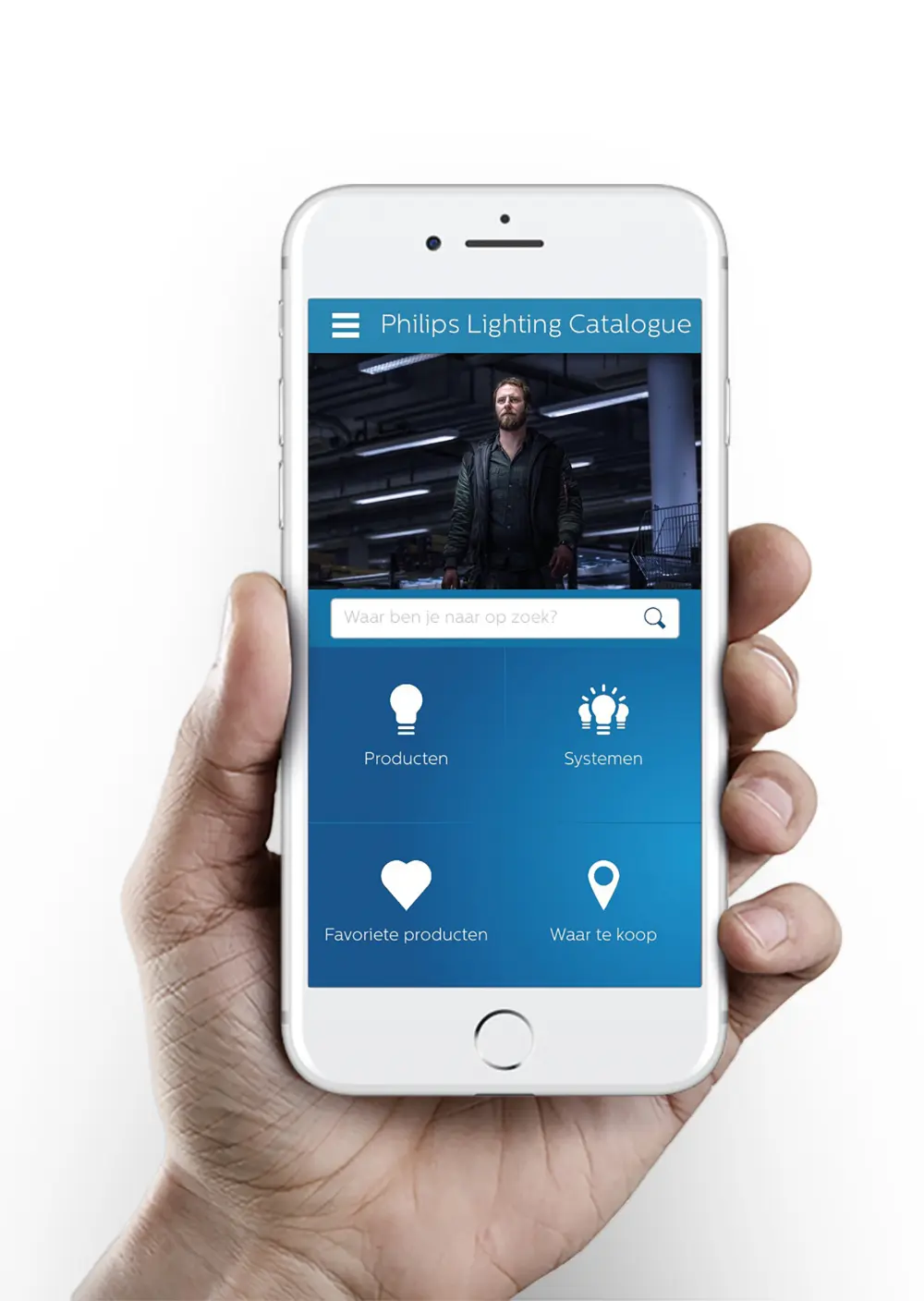 De Philips Lighting Catalogue app herbergt de volledige verlichtingscatalogus en meerdere handige functies