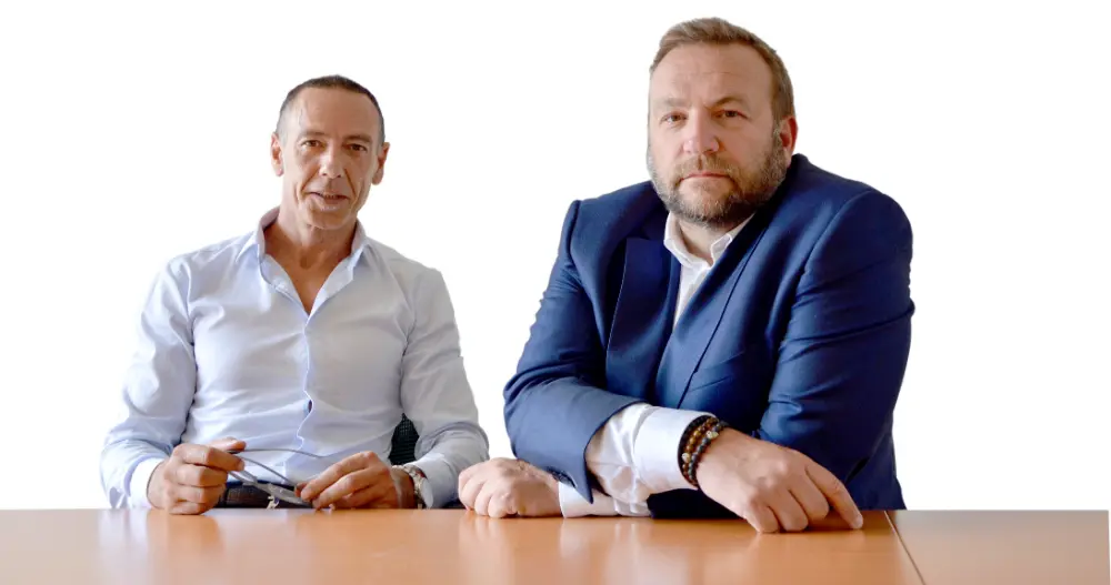 Karl D'haveloose en Mario Dejaegher van Invent Media