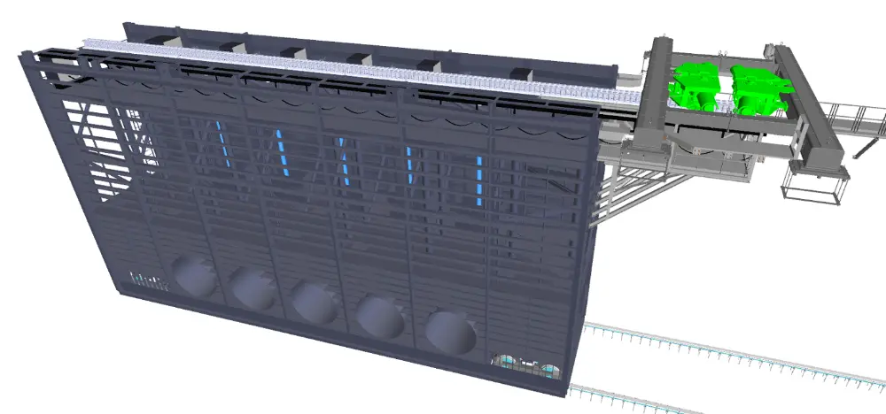 Les portes d&rsquo;&eacute;cluse peuvent &ecirc;tre roul&eacute;es enti&egrave;rement dans l&rsquo;enclave d&rsquo;&eacute;cluse sur des chariots &agrave; guidage inf&eacute;rieur via des rails, o&ugrave; l&rsquo;espace et l&rsquo;outil se trouvent pour l&rsquo;entretien. L&rsquo;autre porte d&rsquo;&eacute;cluse veille &agrave; ce que l&rsquo;&eacute;cluse reste enti&egrave;rement disponible