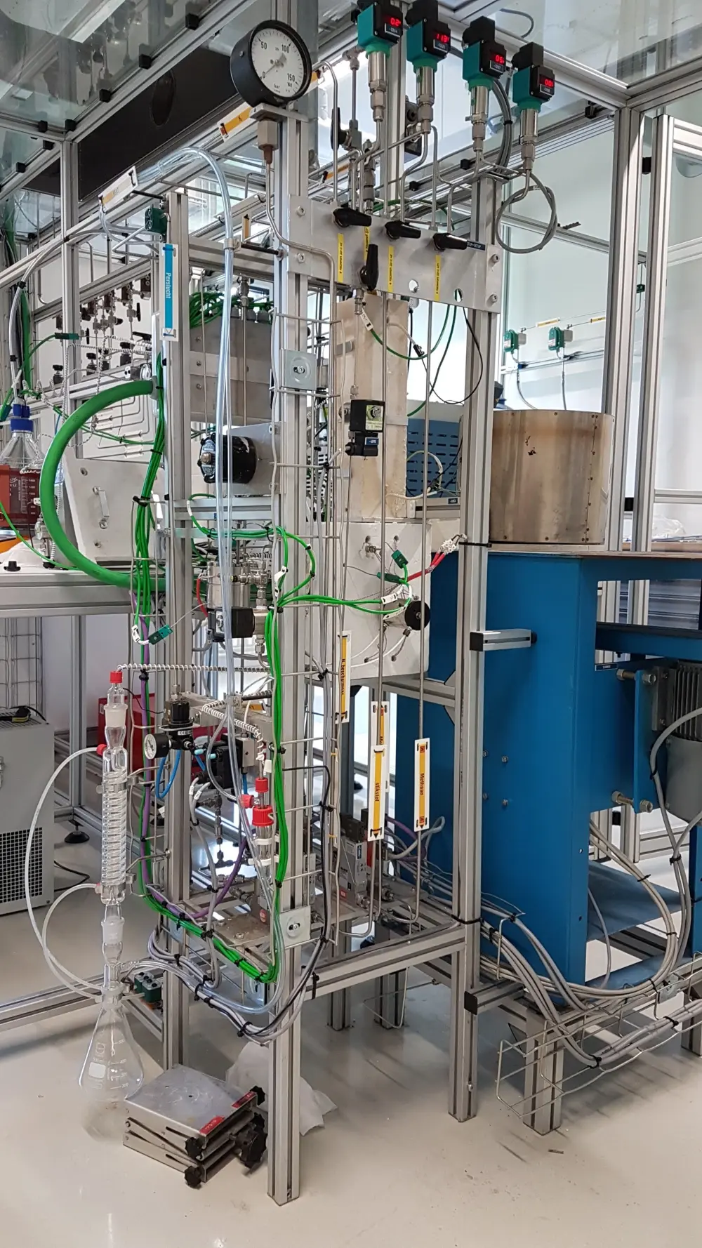 Berty-reactoropstelling voor het opmeten van de kinetiek van heterogeen gekatalyseerde reacties in de gasfase