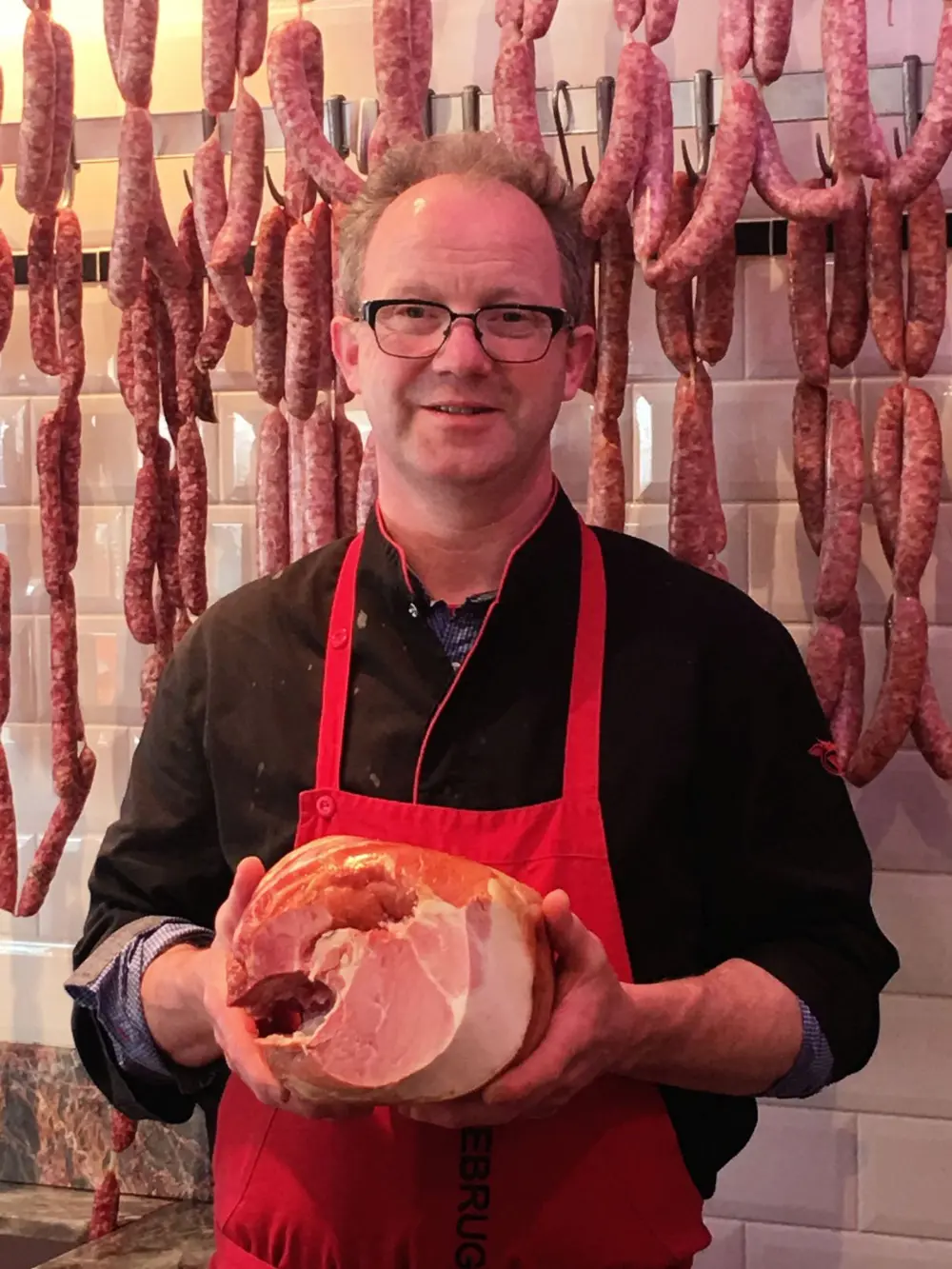 The Duke of Berkshire ham met label