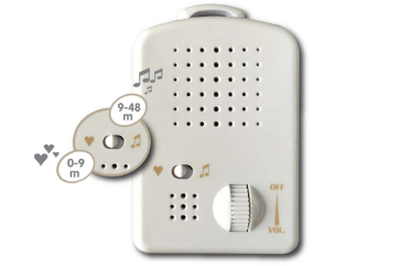 Uitgerust met een geluidsdetector