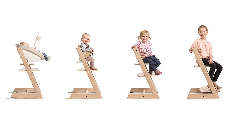 La Tripp Trapp&reg; de Stokke&reg; convient du nouveau-n&eacute; jusqu&rsquo;&agrave; l&rsquo;adulte