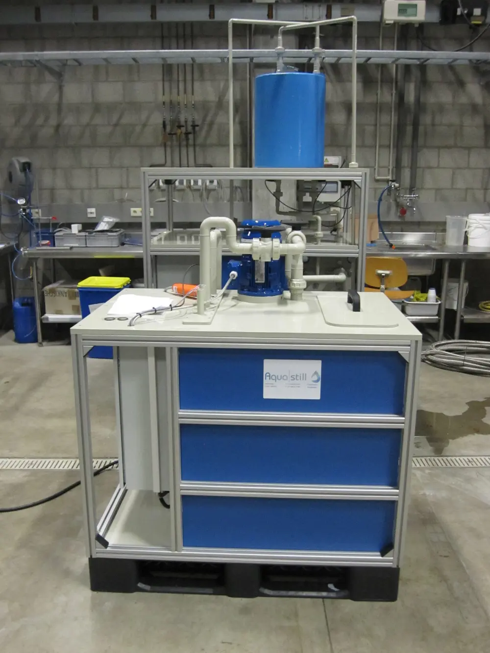 Air gap membraandestillatie pilot