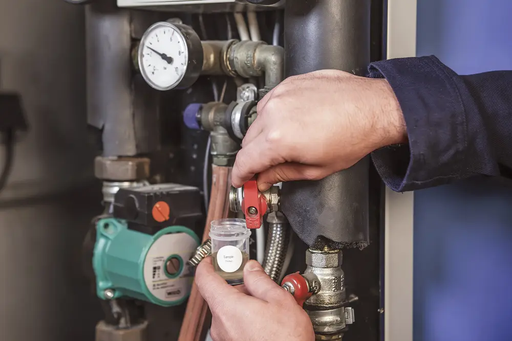 Werkwijze systeemwatertest