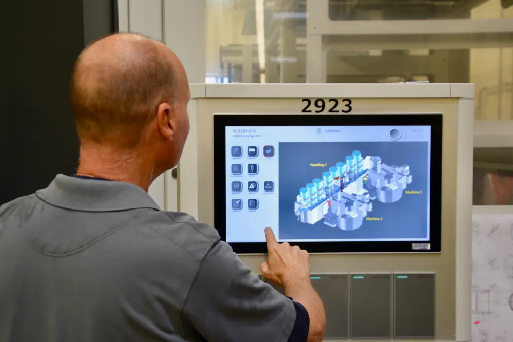 L'ensemble du processus est contrôlé depuis la plateforme Soflex