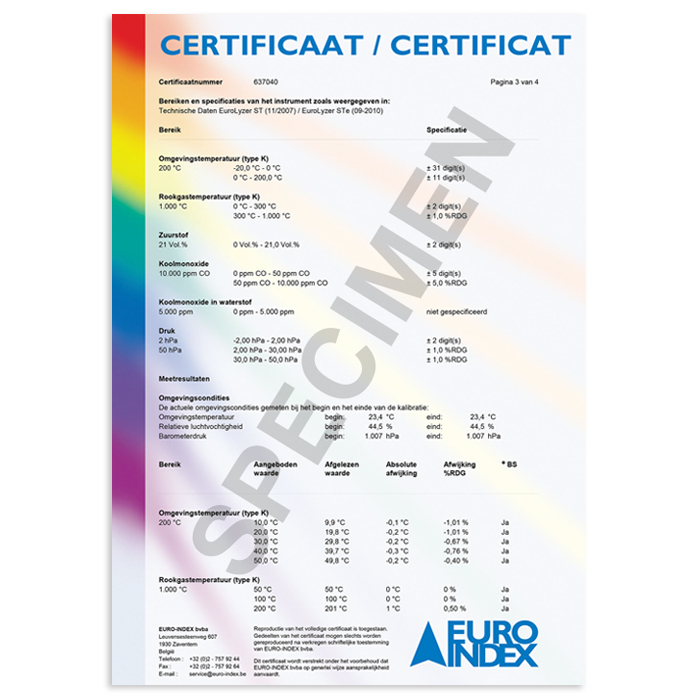 Pourquoi un certificat de calibrage ?