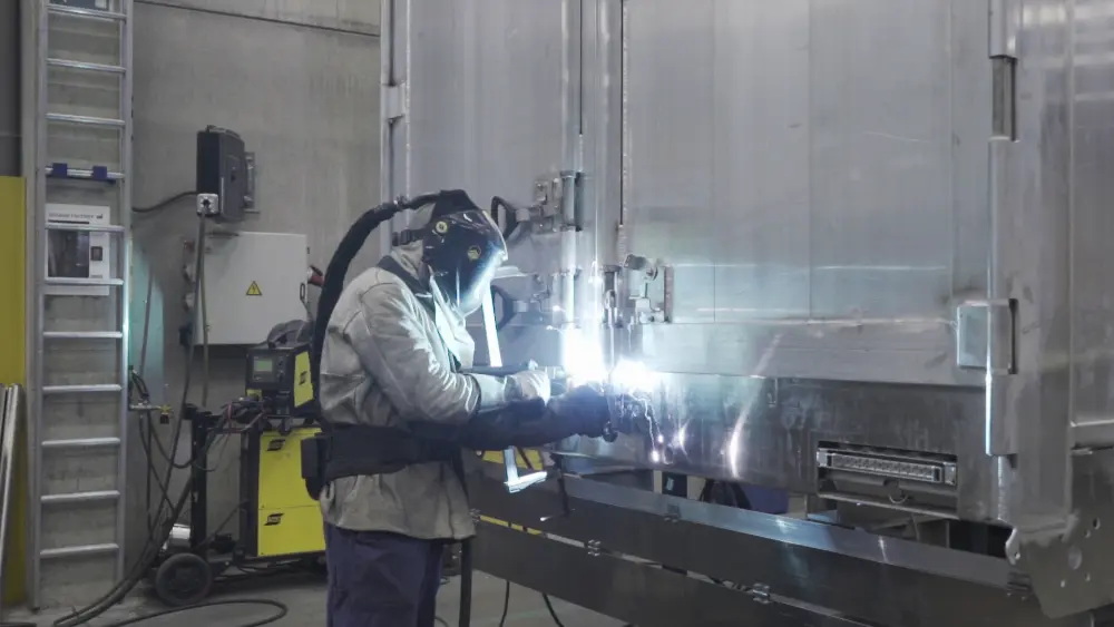 Een Stas-trailer heeft een minimaal onbelast gewicht  door het gebruik van aluminium