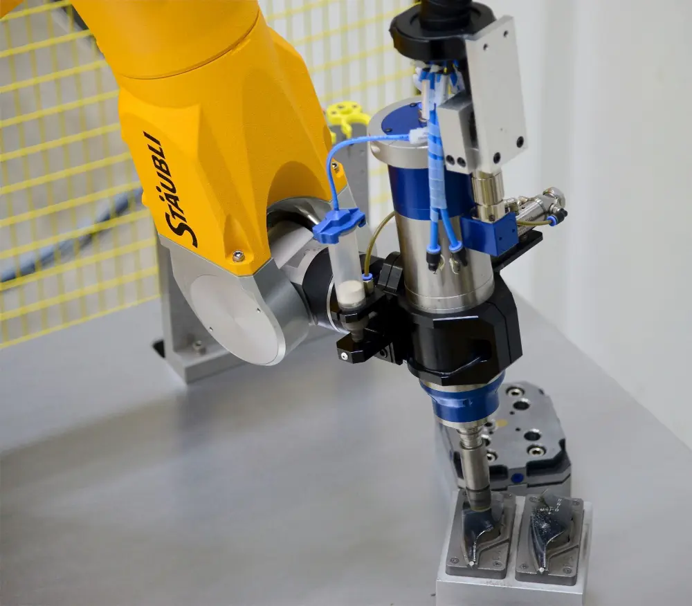 Robot met ge&iuml;ntegreerde spindelas