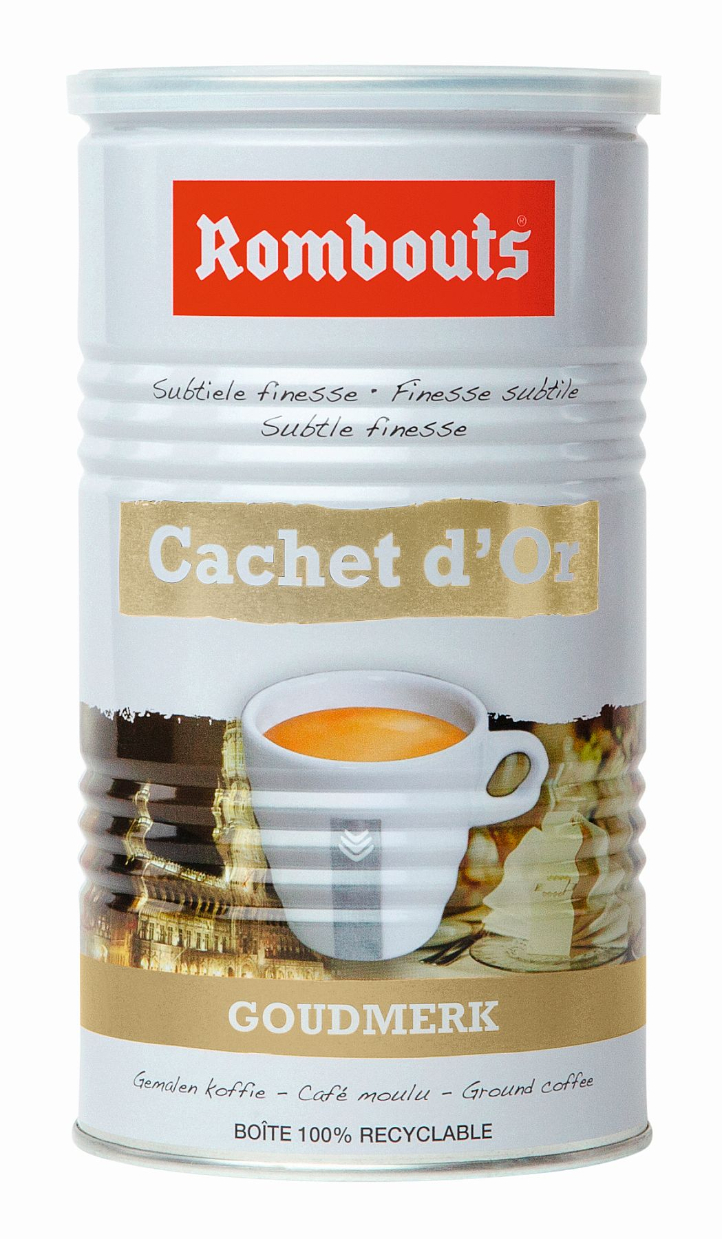 Rombouts koffie cachet d'or Goudmerk recycleerbaar vacuum