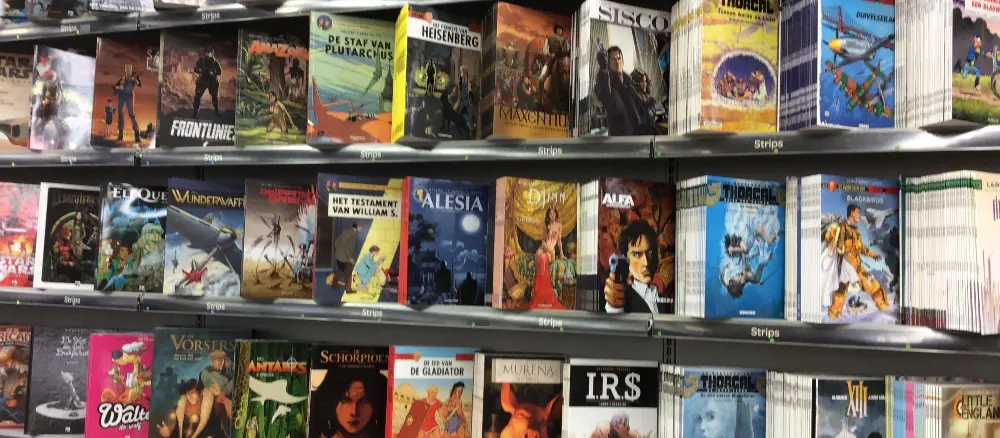 n het dagbladkanaal worden jaarlijks zo’n 150.000 strips verkocht. Dat is goed voor 8% van de totale stripmarkt