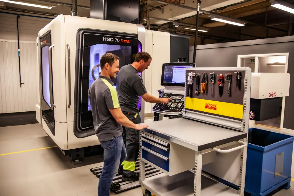 In elk werkstation zijn onder meer de 5S-principes toegepast