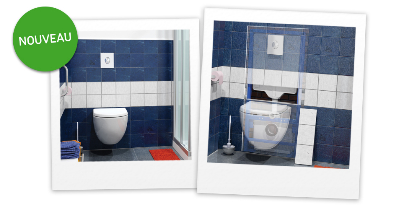 Nouveaut&eacute;! Saniwall&reg; Pro UP en version &agrave; carreler