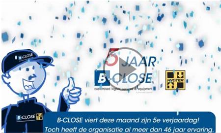 b-close 5 jaar