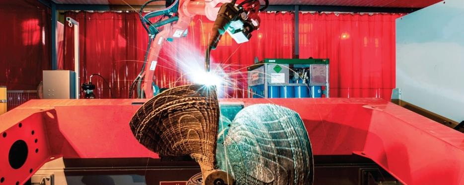 Les machines d&rsquo;usinage hybrides supportent aujourd&rsquo;hui la fabrication additive et soustractive. La programmation peut ainsi se faire avec un seul syst&egrave;me FAO. Aux Pays-Bas, on a ainsi fabriqu&eacute; la premi&egrave;re h&eacute;lice en impression 3D (photo: PowerMill &ndash; Ultimate)