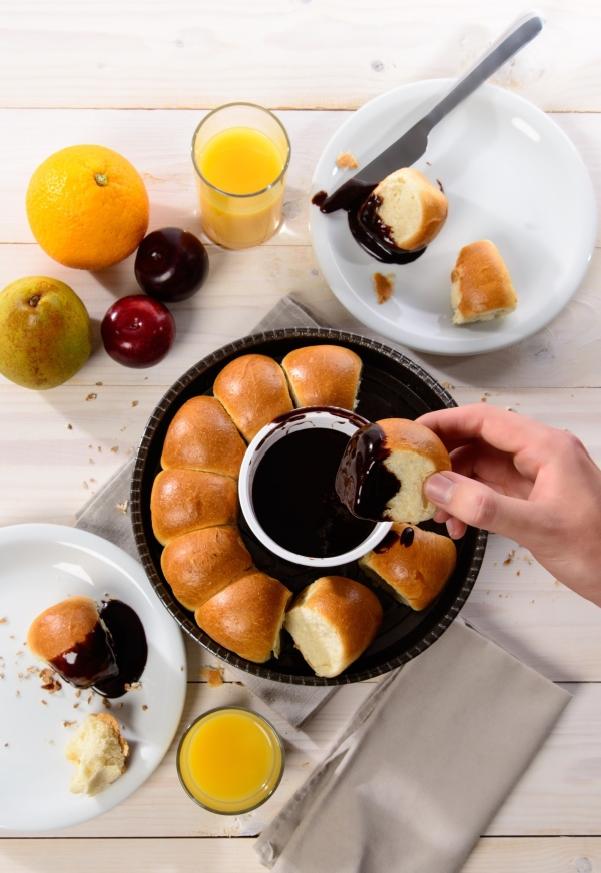 Dit Choc & Dip briochebreekbrood van Diversi Foods speelt feilloos in op de 'rip-and-dip'-trend