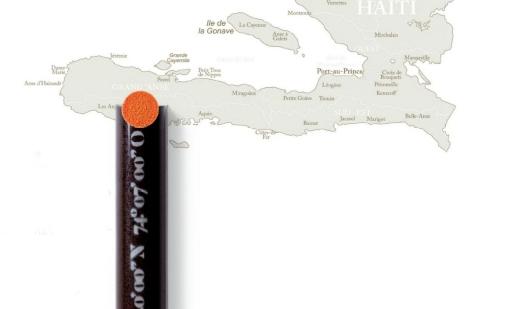 Een dessert in emeraldgroen, bij de lancering van RaRe Chocolate