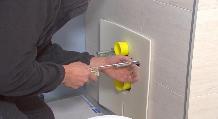 hangwc hangtoilet inbouwsas wc toilet inbouwen sas hoe monteren pot porselein
