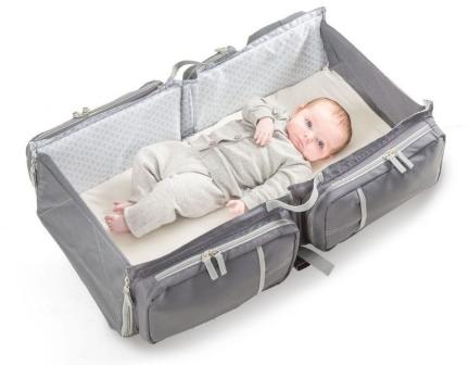 Voor papa&rsquo;s zijn er stoere ontwerpen in sobere kleuren die vaak als rugzak gedragen kunnen worden, zoals dit duurzame model van L&auml;ssig