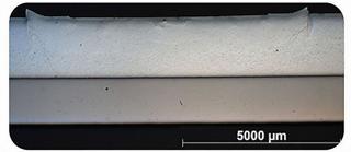 Onge&euml;tste metallografische doorsnede van een aluminium-staallasverbinding