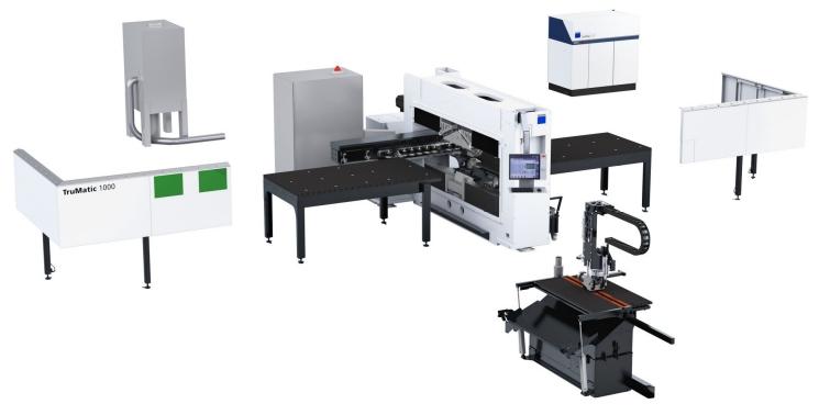 Prima Power integreert de Combi Genius 1530 in een volledig geautomatiseerde productielijn, waarin de producten ook gebufferd en gebogen worden. De nieuwe Genius pons-lasercombi beschikt nu over dezelfde features als de standalone laser