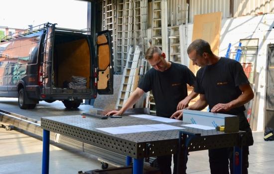 Voorlopig werken hier slechts twee mensen, dikwijls aangevuld met onderaannemers