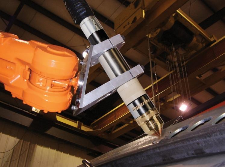 Met een robot kun je in de volledige ruimte (3D-)snijden