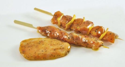 Aziatisch gemarineerde kip en brochette