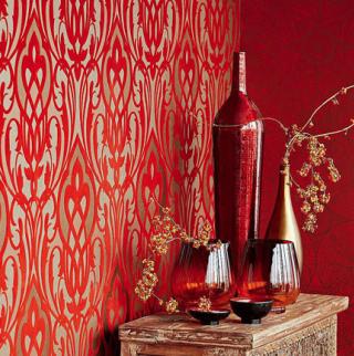 Papier luxueux qui, gr&acirc;ce &agrave; une finition floqu&eacute;e et &agrave; de minuscules billes de verre, rev&ecirc;t un aspect unique