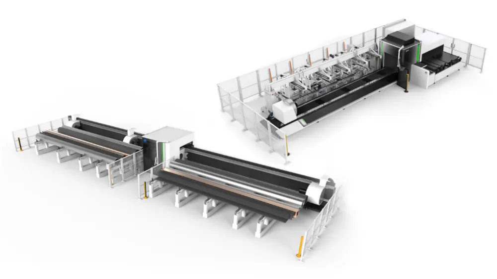 De X260A is een hogeprecisiebuizenlaser met automatisatie voor buizen tot D260  en kokers met 260 als diagonaal