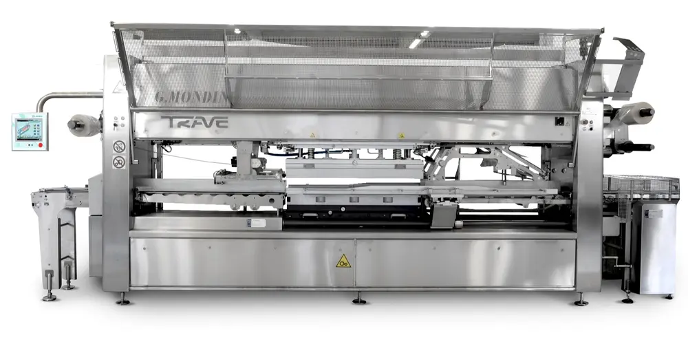 Automatische sealers zoals deze van GH Ulma  bieden de mogelijkheid om meerdere verpakkingsconcepten te produceren op één enkele tray sealer door een toolwissel