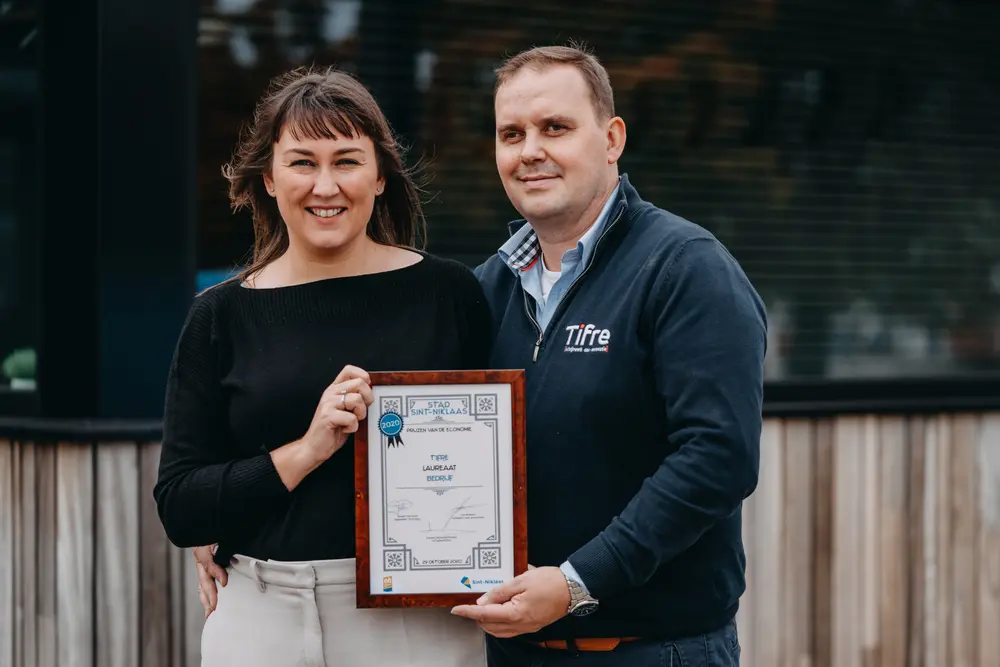 Kelly Van Landeghem et Frederik Smet, les gérants de Tifre