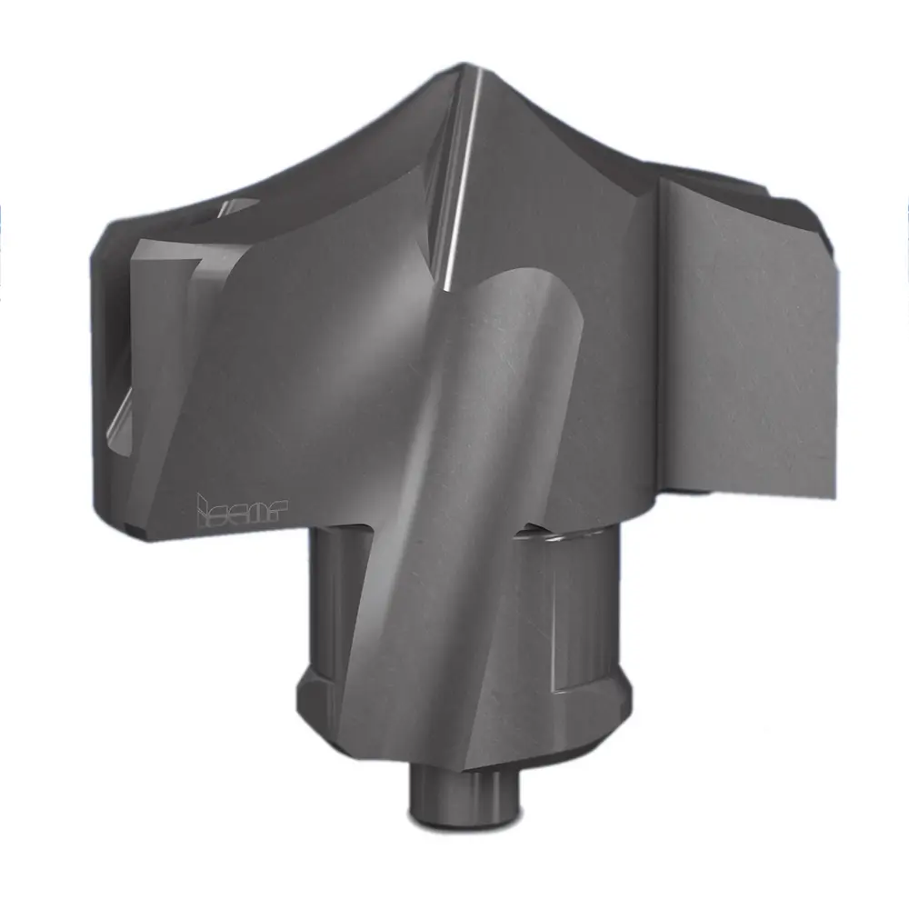 De Sumocham boren met verwisselbare hardmetalen koppen van Iscar hebben dankzij QCP/ICP-2Mkoppen, ontworpen met een dubbele margin, een verbeterde dynamische stabiliteit