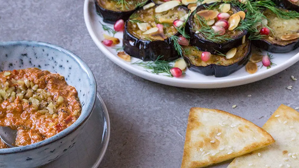 Deze paprika-noten tabouleh van Bioline is een ideale snack