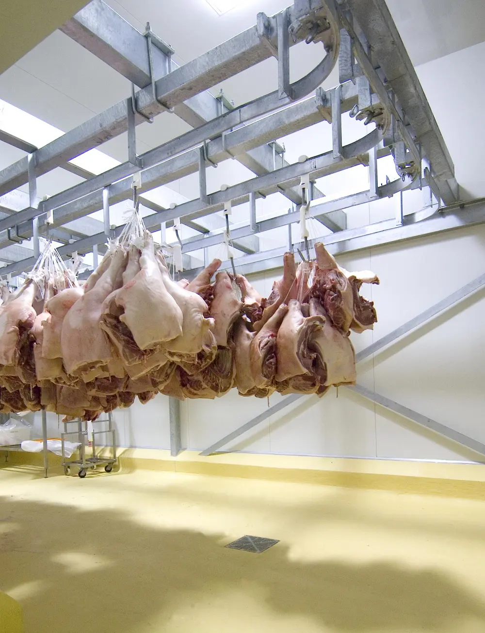 Een vloer in de voedingsverwerkende industrie