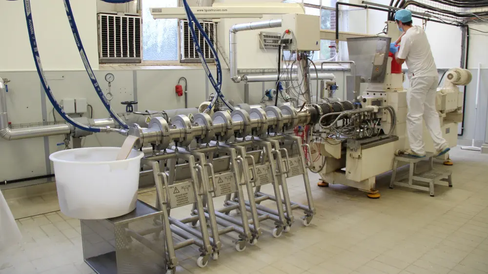 Het toestel in de Food Pilot heeft twee schroeven en bevat acht koelelementen