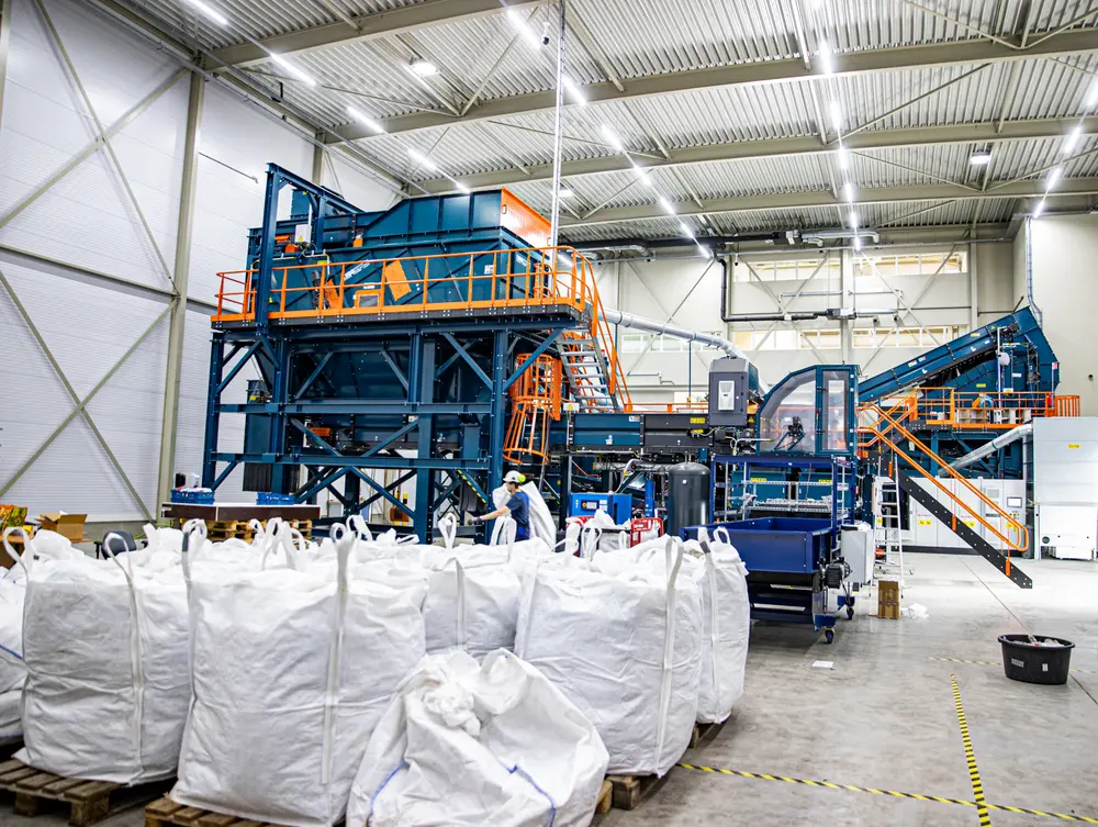 scheidingsexperimenten bij het Nationaal Test Centrum Circulaire Plastics