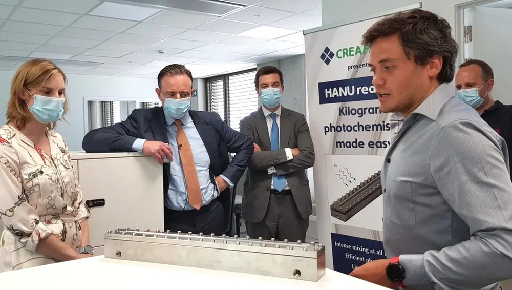demo bezoek BlueChem