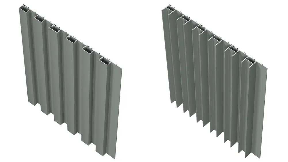 Paralline is verkrijgbaar met open, ondiepe en diepe profielen