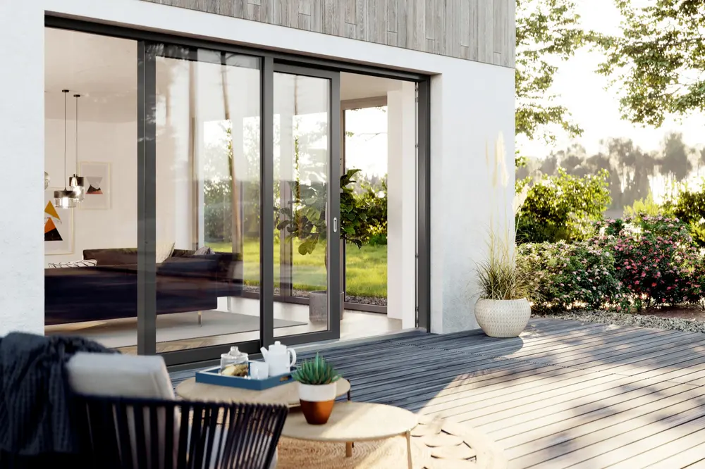 Grote parallelle schuifsystemen combineren ontwerpvrijheid met een aangenaam leefklimaat