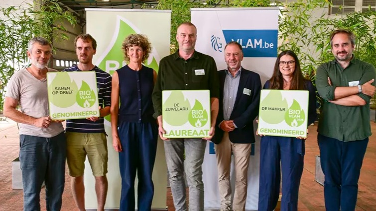 Als winnaar van de BioVLAM 2026 mag De Zuivelarij zich een jaar lang ambassadeur van de Vlaamse biosector noemen