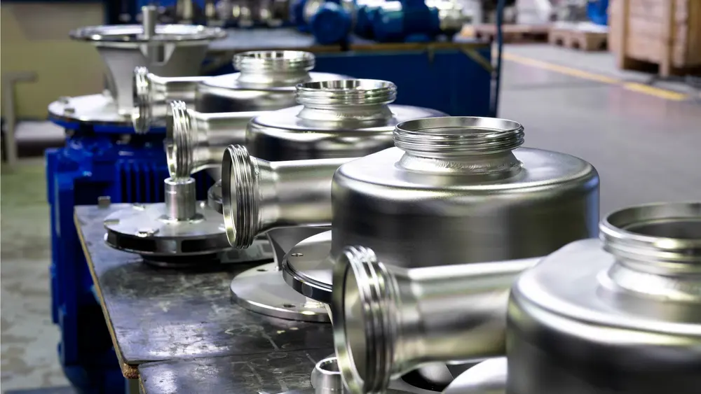 Hygiënische pompcomponenten in inox 316L maken een optimale reiniging mogelijk