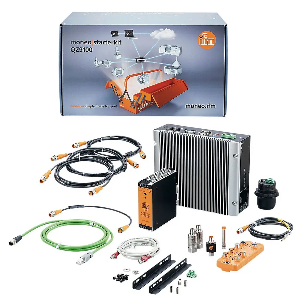 moneo starterkit: hardwarepakket voor een eenvoudige start en testen van een conditiebewakingstoepassing