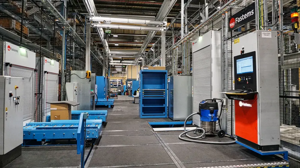 Sinds kort draait in de compressorenfabriek in Wilrijk een volledig geautomatiseerde productiecel met vier horizontale bewerkingscentra en twee FMS-systemen van Fastems