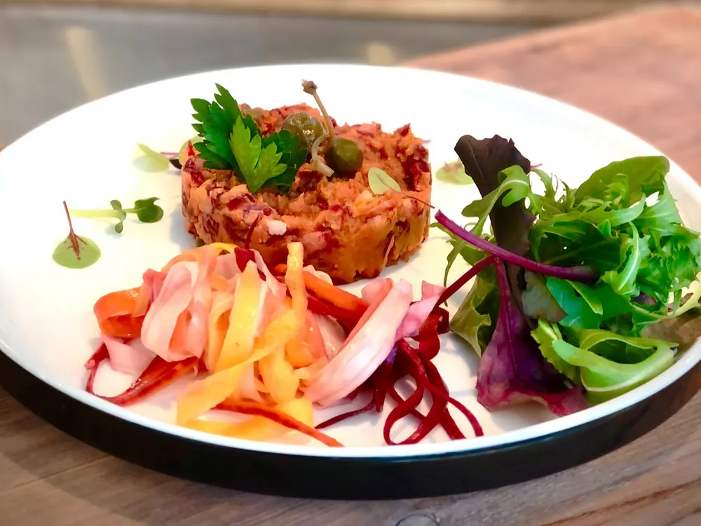 Tartaar van zoete aardappelen