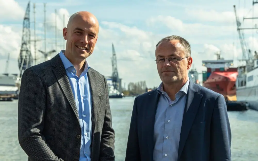 Mattijs Slee (CEO Battolyser Systems) and Prof. Dr. Fokko Mulder (Delft University of Technology)