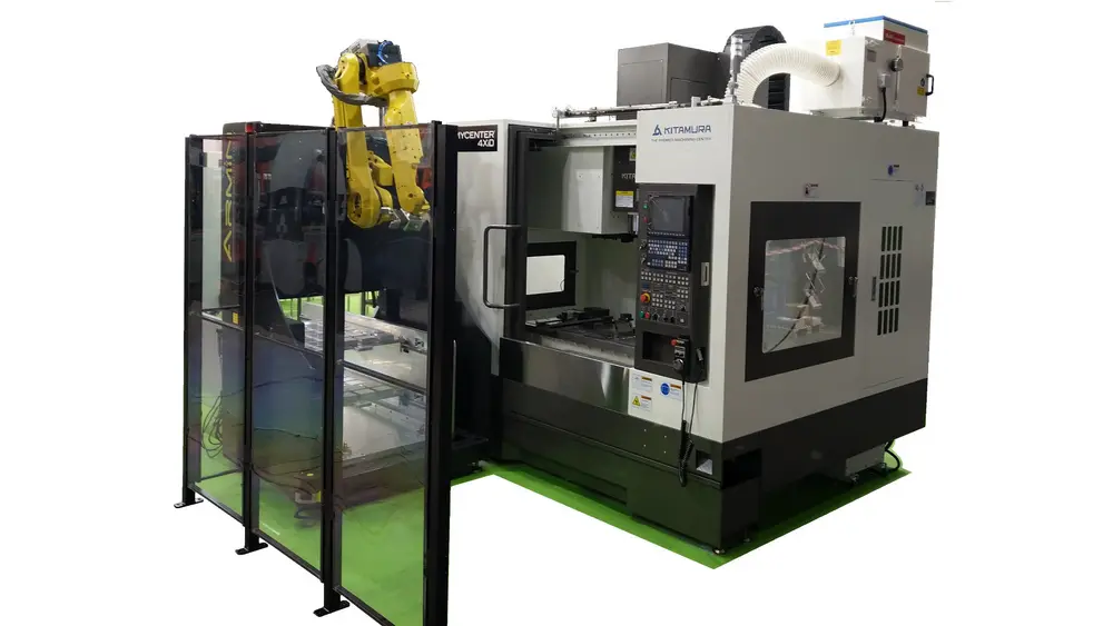 Onbemand laden en ontladen van een 3-assig bewerkingscentrum