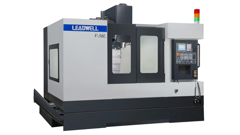 Le fraisage 3 axes jusqu'à 1270 x 635 x 610 mm est possible avec ce V50L